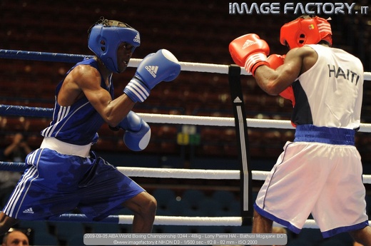 2009-09-05 AIBA World Boxing Championship 0244 - 48kg - Lony Pierre HAI - Bathusi Mogajane BOT